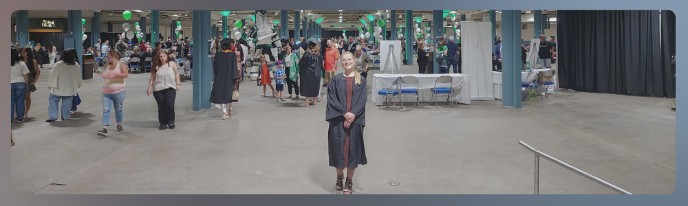 Photo of Kiersten at graduation