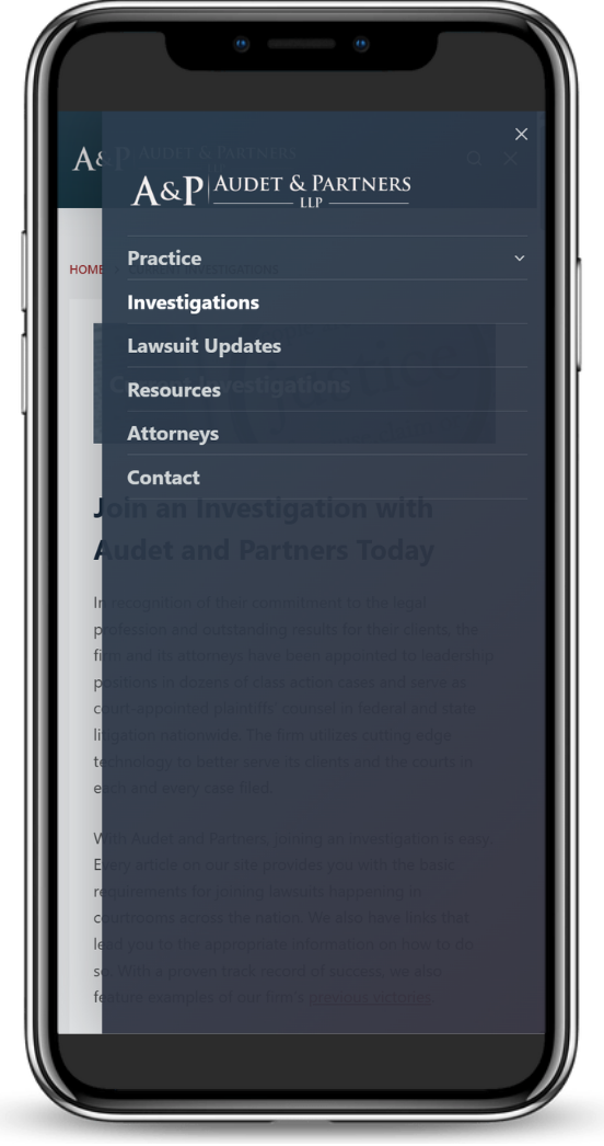 mobile menu example