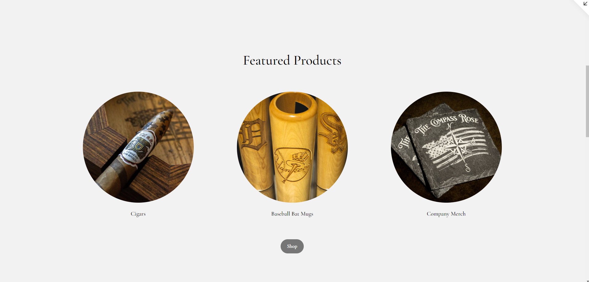 Website prototype example